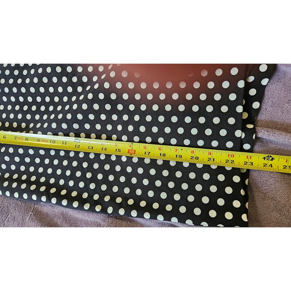 NEW Ann Taylor LOFT Polka Dot Pencil Skirt Business Career Black White Womens 12 - Picture 6 of 7